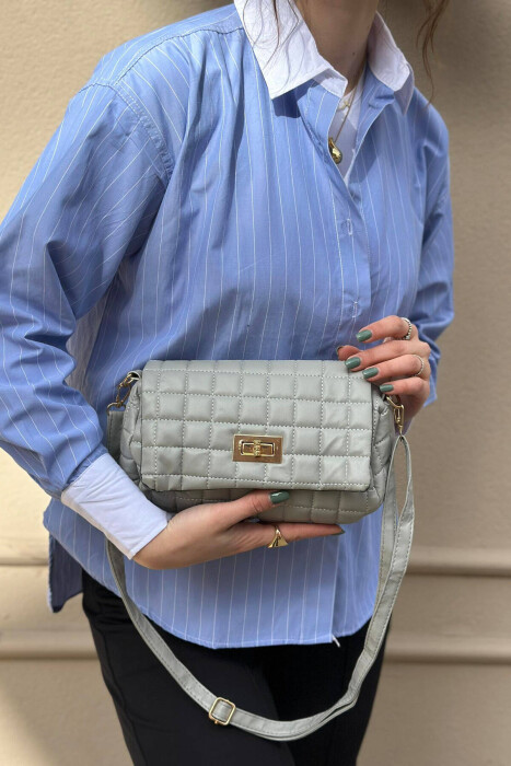 ONE COLOR SMALL SIMPLE WOMAN BAG GREY/GRI 