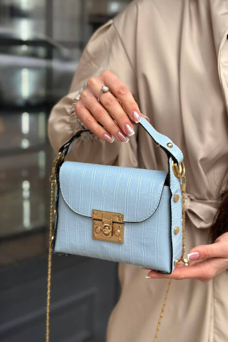 ONE COLOR SMALL WOMAN BAG BABY BLUE/BLU BY 