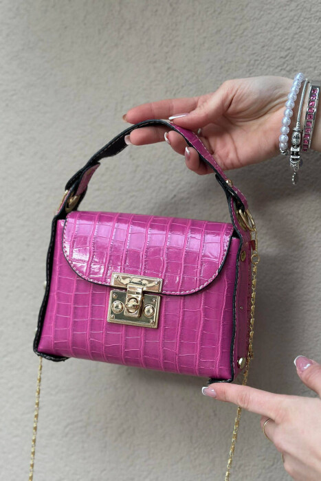 ONE COLOR SMALL WOMAN BAG FUCHSIA/CIKLAMI - 1