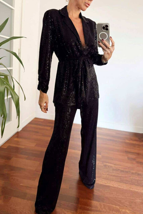 SET I SHNDRRITSHËM PËR FEMRA NË NGJYRËN E ZEZË - KLAUDIO FASHION