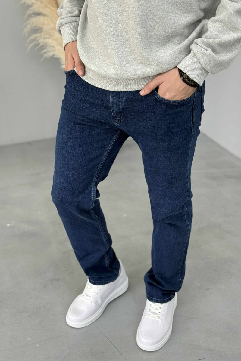 ONE COLOR STRETCHY MEN JEANS BLUE/BLU - 2