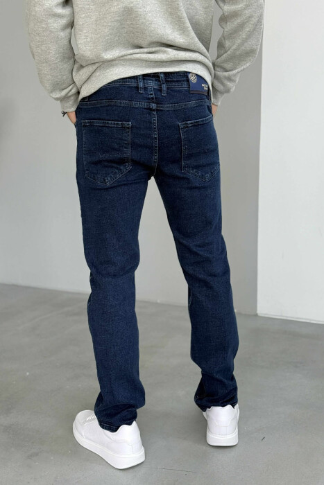 ONE COLOR STRETCHY MEN JEANS BLUE/BLU - 4