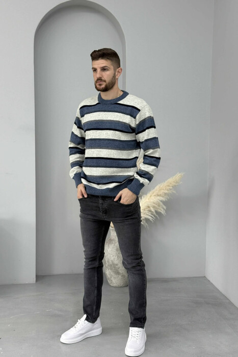 XHINSE NJË NGJYRËSHE ME ELASTICITET PËR MESHKUJ NË NGJYRË GRI TË ERRËT - KLAUDIO FASHION