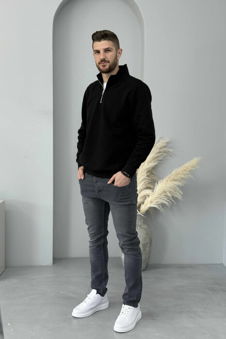 XHINSE NJË NGJYRËSHE ME ELASTICITET PËR MESHKUJ NË NGJYRË GRI - KLAUDIO FASHION