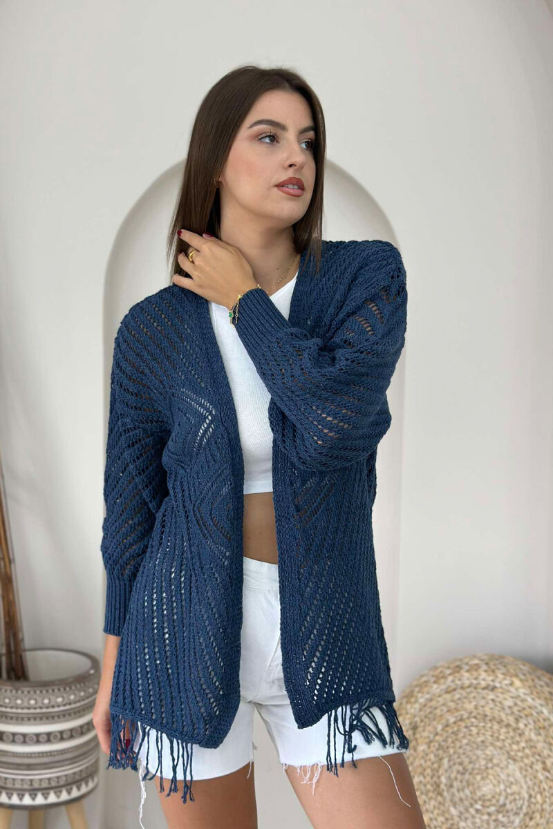 ONE COLOR STRIPE WOMAN CARDIGAN BLUE/BLU - 6