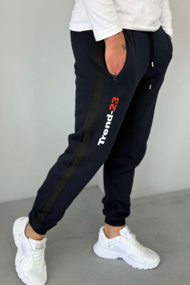 ONE COLOR STRIPED MEN SWEATPANTS BLUE/BLU 