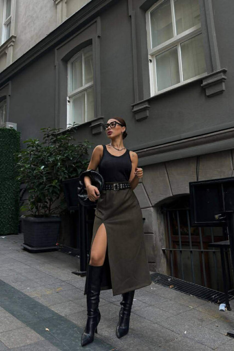 FUND KAMOSHI NJE NGJYRESH PER FEMRA NE NGJYRE JESHILE - KLAUDIO FASHION