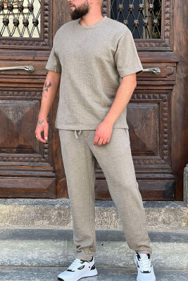 ONE COLOR T-SHIRT+TROUSERS MEN SET OLIVE/ULLI 