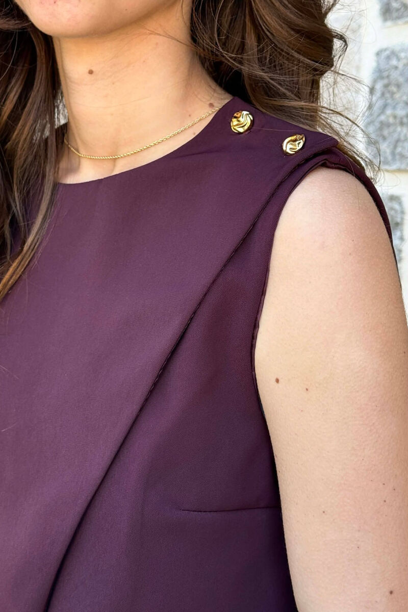 ONE COLOR TANK TOP + TROUSERS WOMAN SET BURGUNDY/VISHNJE - 5