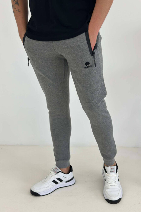 ONE COLOR SIMPLE MEN SWEATPANTS GREY/GRI 