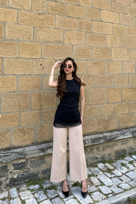 KANATJERE ME DETAJ DANTELLE PER FEMRA NE NGJYRE TE ZEZE - KLAUDIO FASHION