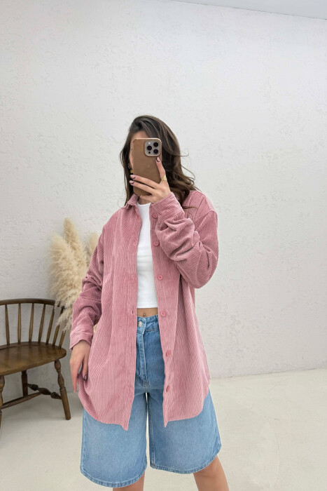 ONE COLOR WOMAN SHIRT POWDER/PUDER 