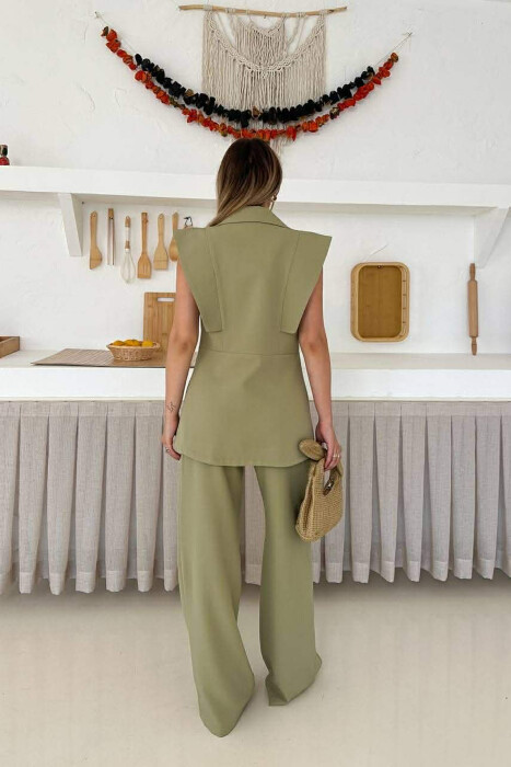 ONE COLOR VEST + TROUSERS WOMAN SET MINT/MENTE - 6