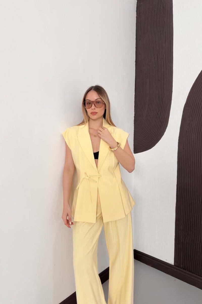 ONE COLOR VEST + TROUSERS WOMAN SET YELLOW/E VERDHE - 5
