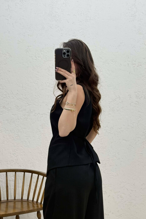 ONE COLOR VEST+TROUSERS ONE COLOR WOMEN SET BLACK/ E ZEZE - 2