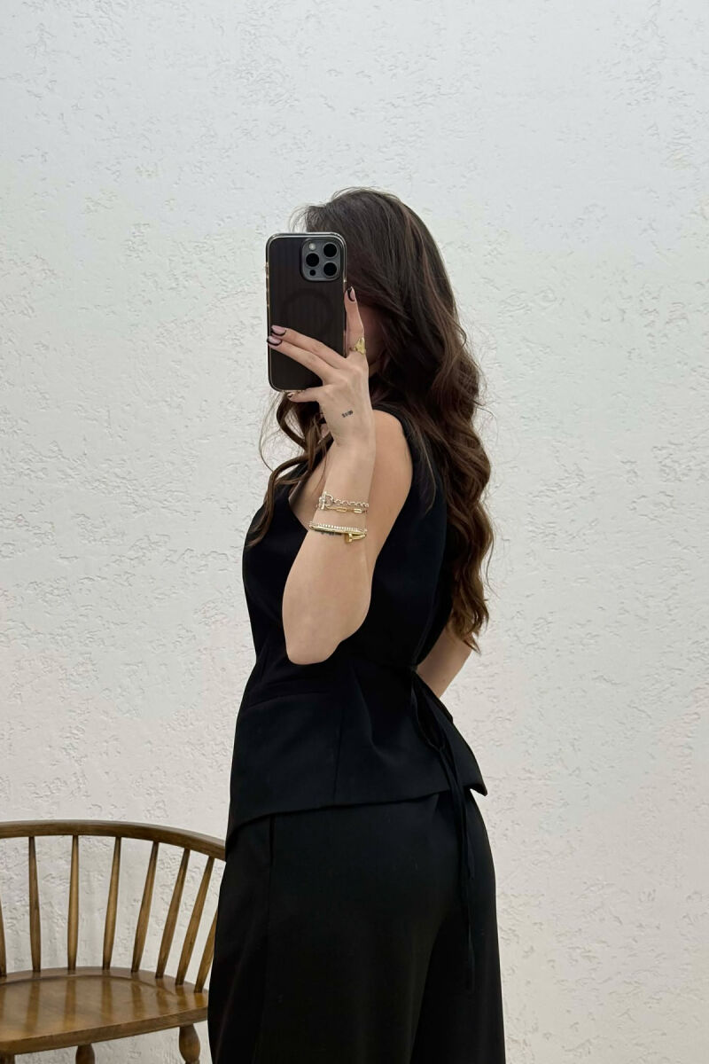 ONE COLOR VEST+TROUSERS ONE COLOR WOMEN SET BLACK/ E ZEZE - 2