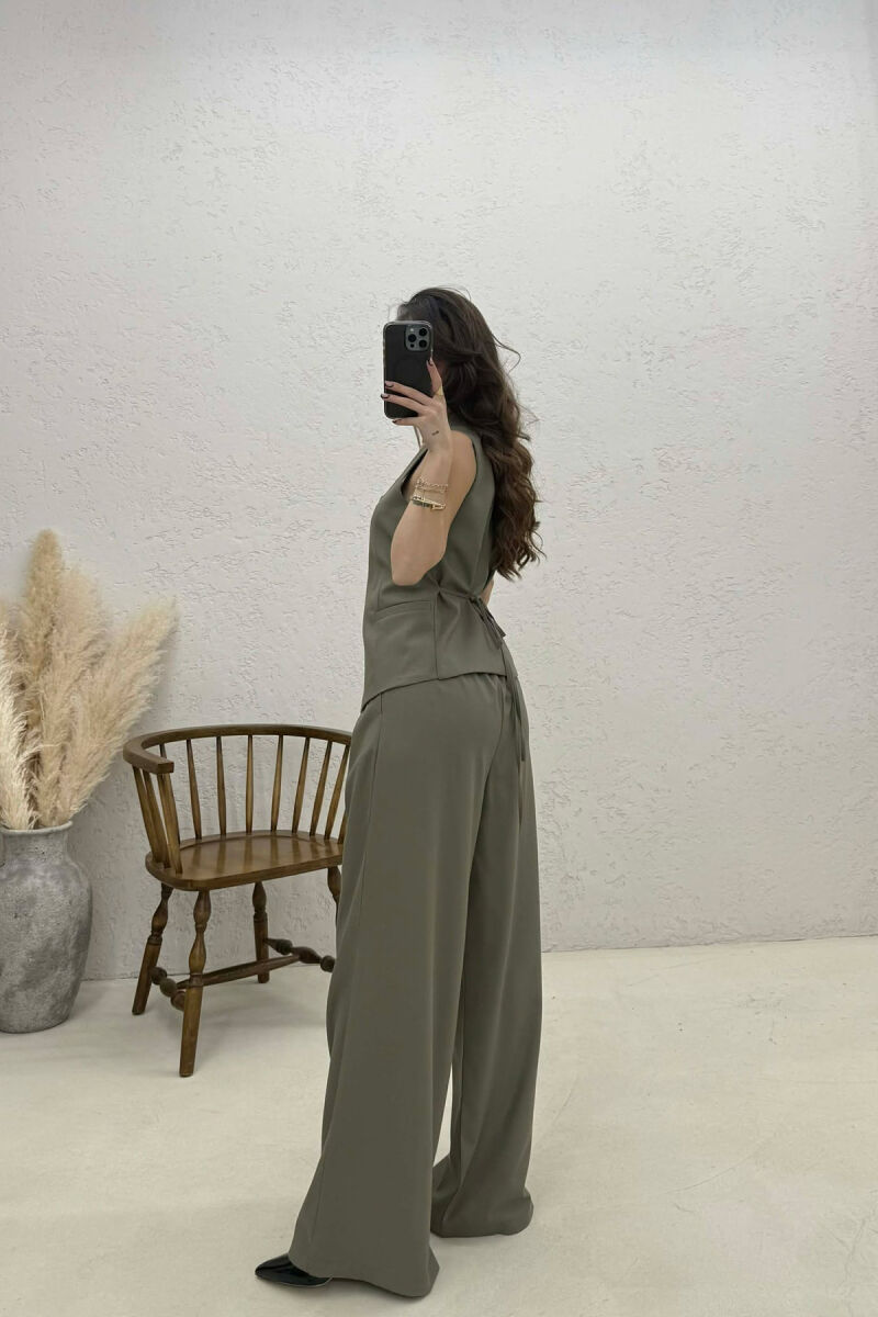 ONE COLOR VEST+TROUSERS ONE COLOR WOMEN SET OLIVE/ULLI - 2