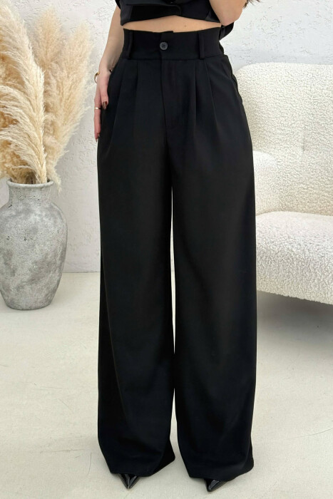 ONE COLOR VEST+TROUSERS WOMEN SET BLACK/ E ZEZE - 3