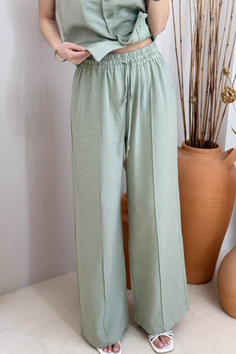 ONE COLOR VEST+TROUSERS WOMEN SET MINT/MENTE - 3