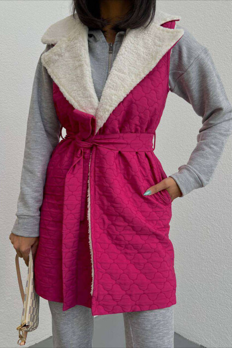 JELEK I NGROHTË NJË NGJYRËSH PËR FEMRA NË NGJYRËN CIKLAMI 