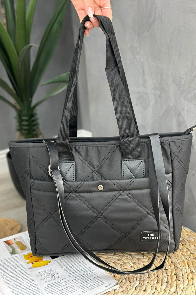 ONE COLOR WOMAN BAG BLACK/ E ZEZE - 3