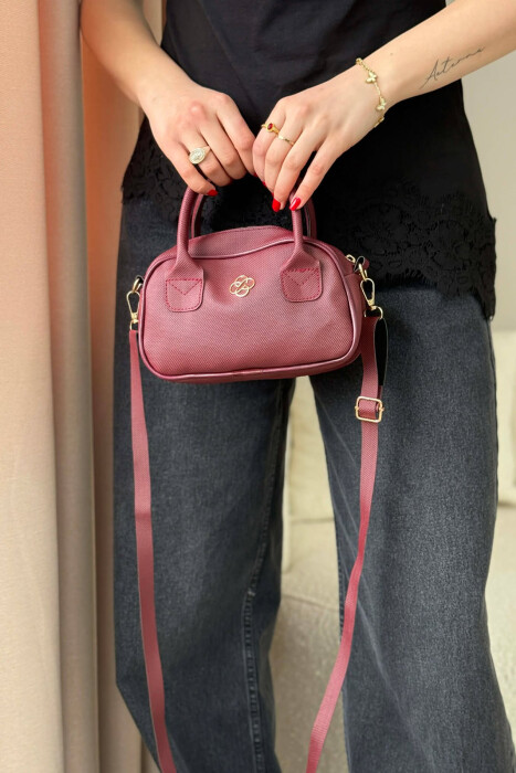 ONE COLOR WOMAN BAG BURGUNDY/VISHNJE - 2