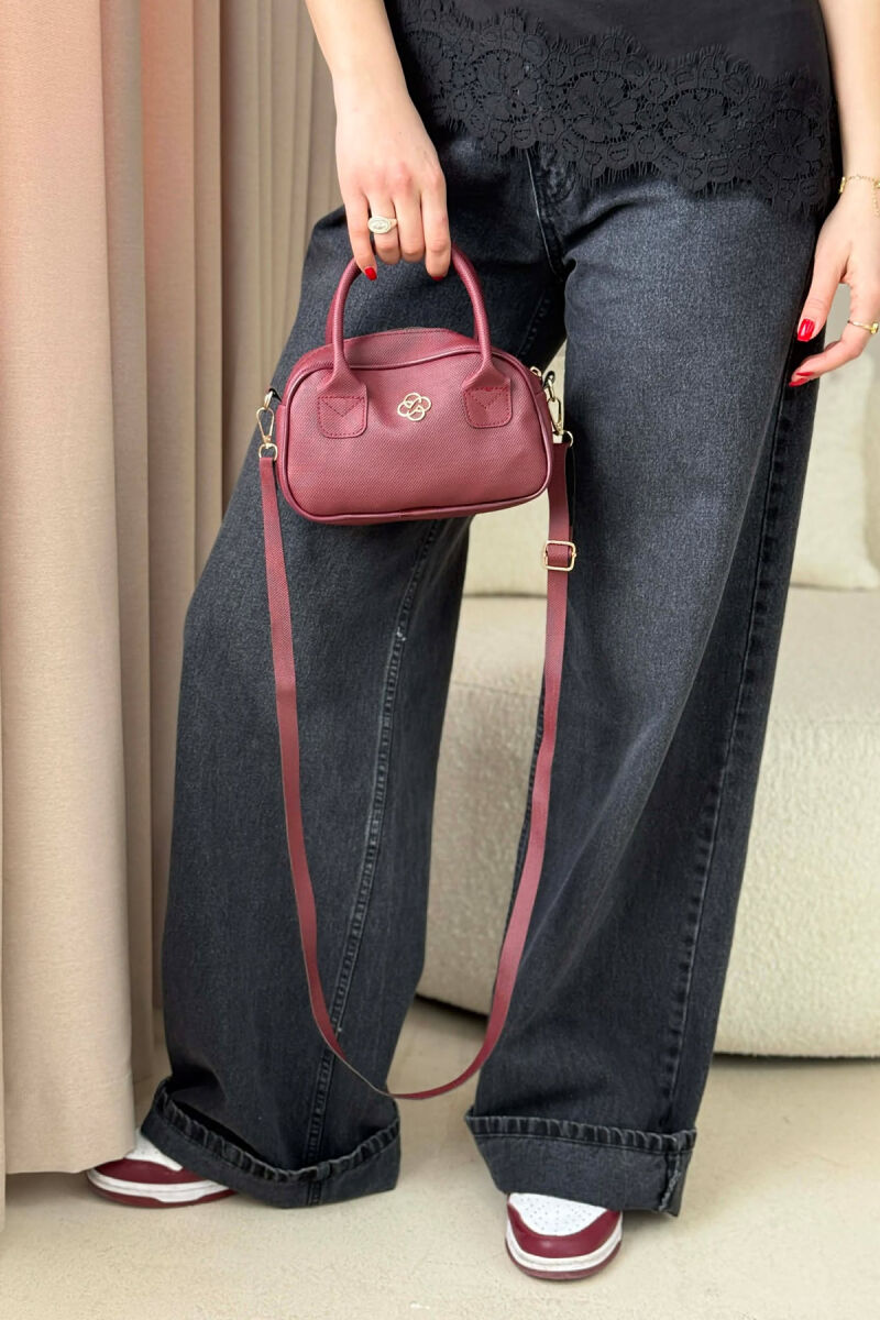 ONE COLOR WOMAN BAG BURGUNDY/VISHNJE - 7