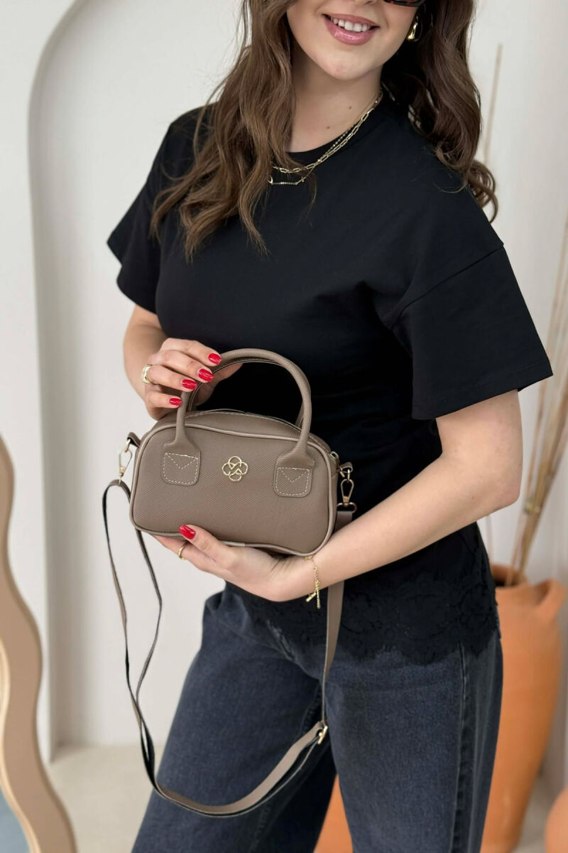 ONE COLOR WOMAN BAG DARK BEIGE/BEZHE ERRET - 4