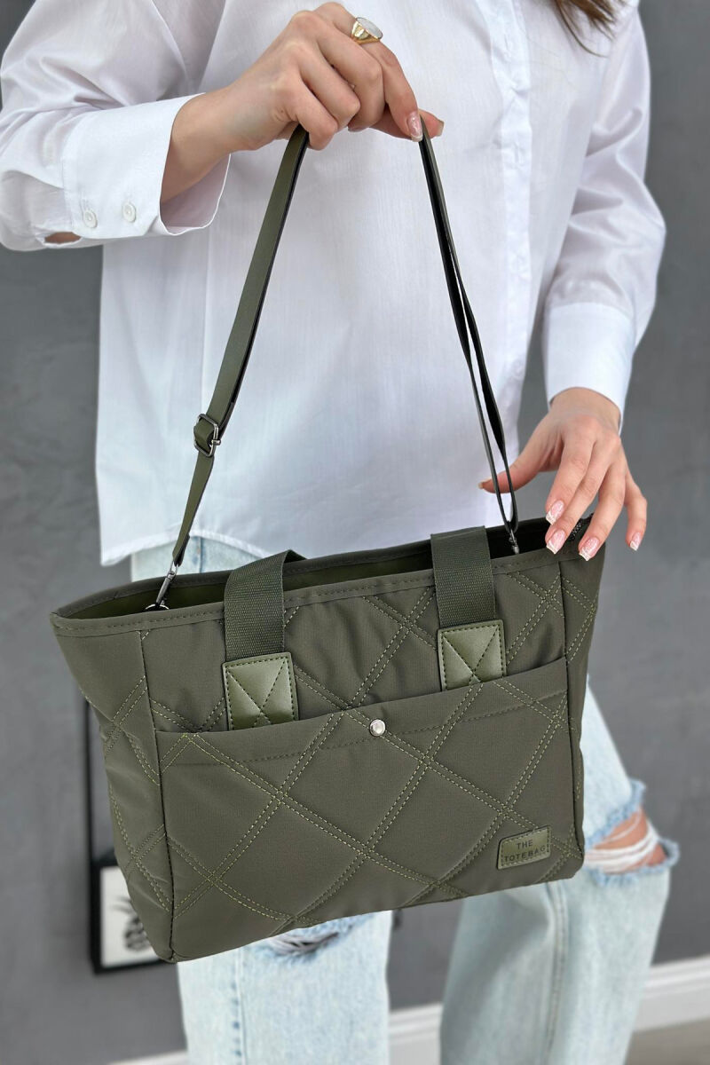 ONE COLOR WOMAN BAG GREEN/JESHILE - 1