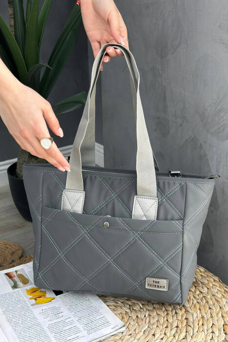 ONE COLOR WOMAN BAG GREY/GRI - 2