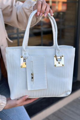 ONE COLOR WOMAN BAG WHITE-E BARDHE 