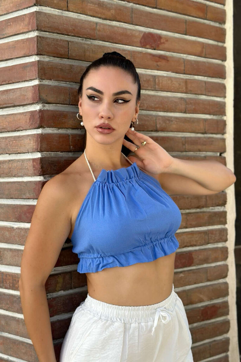 ONE COLOR WOMAN CROP BLUE/BLU - 1