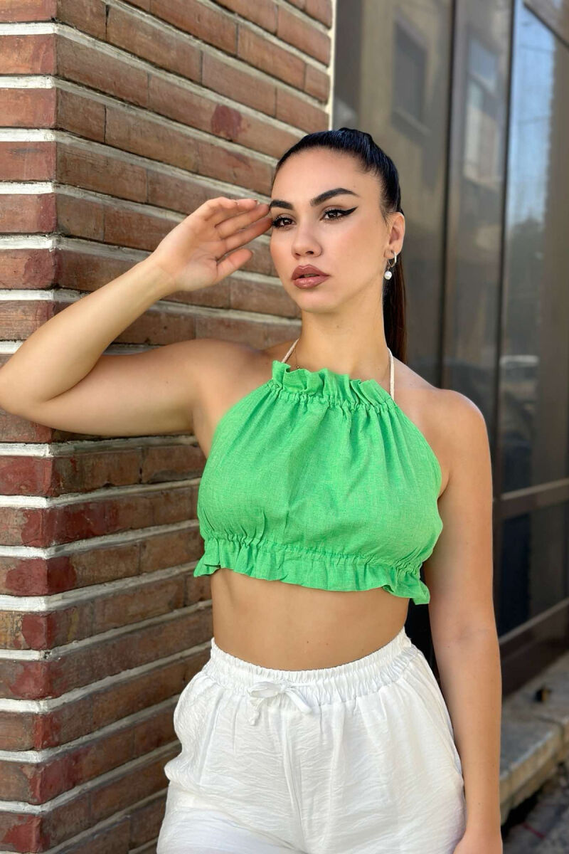 ONE COLOR WOMAN CROP GREEN/JESHILE - 1