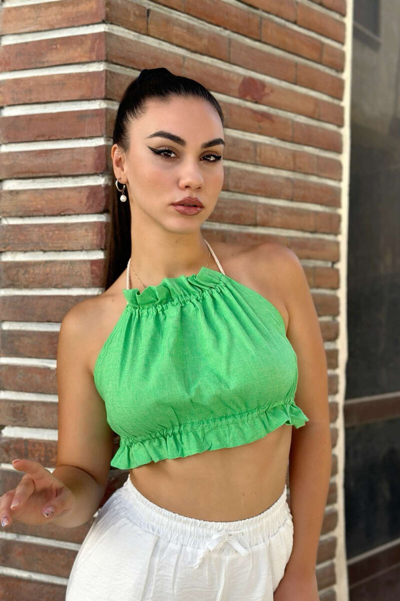 ONE COLOR WOMAN CROP GREEN/JESHILE - 3