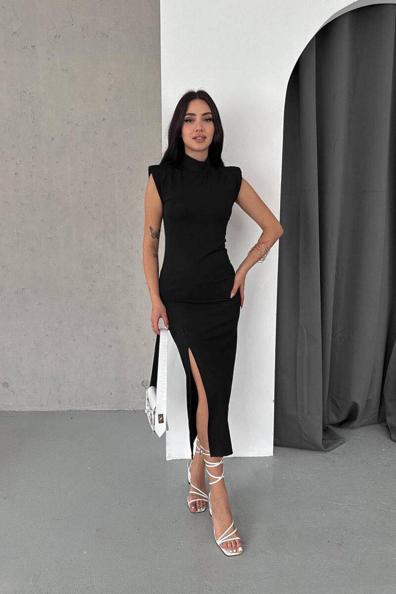 ONE COLOR WOMAN DRESS BLACK/ E ZEZE - 1