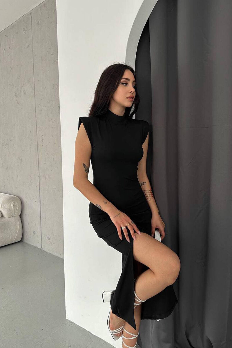 ONE COLOR WOMAN DRESS BLACK/ E ZEZE - 2