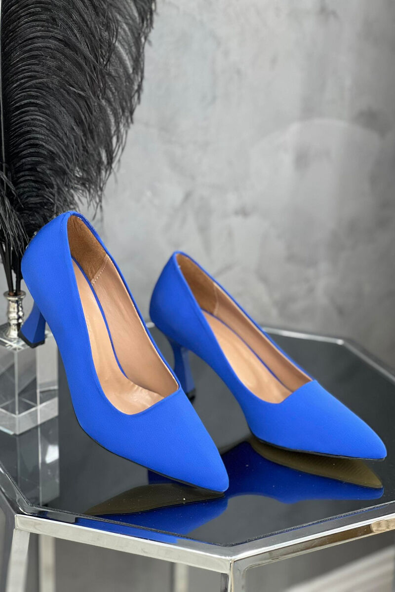 ONE COLOR WOMAN HEELED SHOES BLUE/BLU - 3