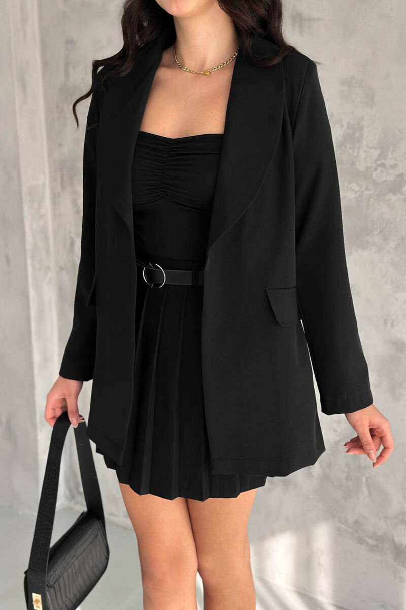 ONE COLOR WOMAN JACKET BLACK/ E ZEZE - 2