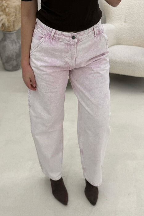 ONE COLOR WOMAN JEANS PINK/ROZE - 2