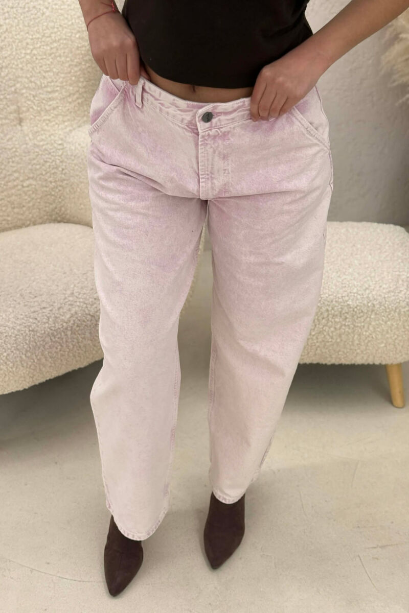 ONE COLOR WOMAN JEANS PINK/ROZE - 3