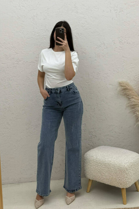 ONE COLOR WOMAN JEANS LIGHTBLUE/BZ - 