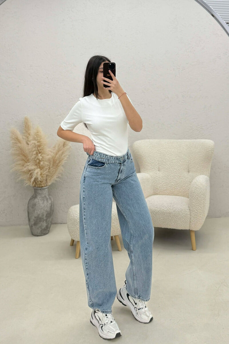 ONE COLOR WOMAN JEANS LIGHTBLUE/BZ - 1