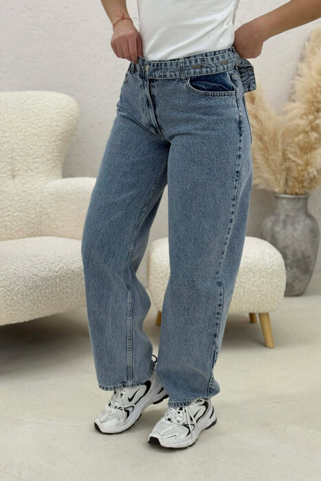 ONE COLOR WOMAN JEANS LIGHTBLUE/BZ - 2