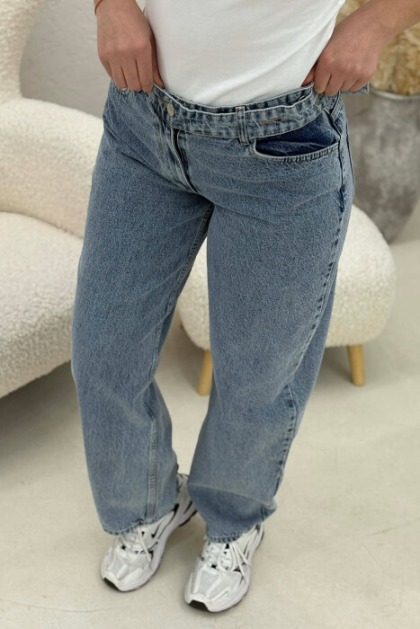 ONE COLOR WOMAN JEANS LIGHTBLUE/BZ - 5