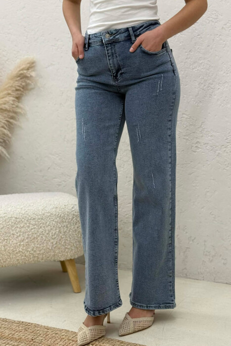 ONE COLOR WOMAN JEANS LIGHTBLUE/BZ - 5