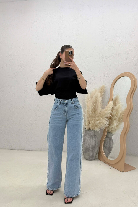 ONE COLOR WOMAN JEANS LIGHTBLUE/BZ - 5