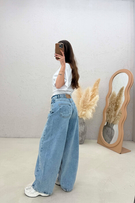 ONE COLOR WOMAN JEANS LIGHTBLUE/BZ - 2