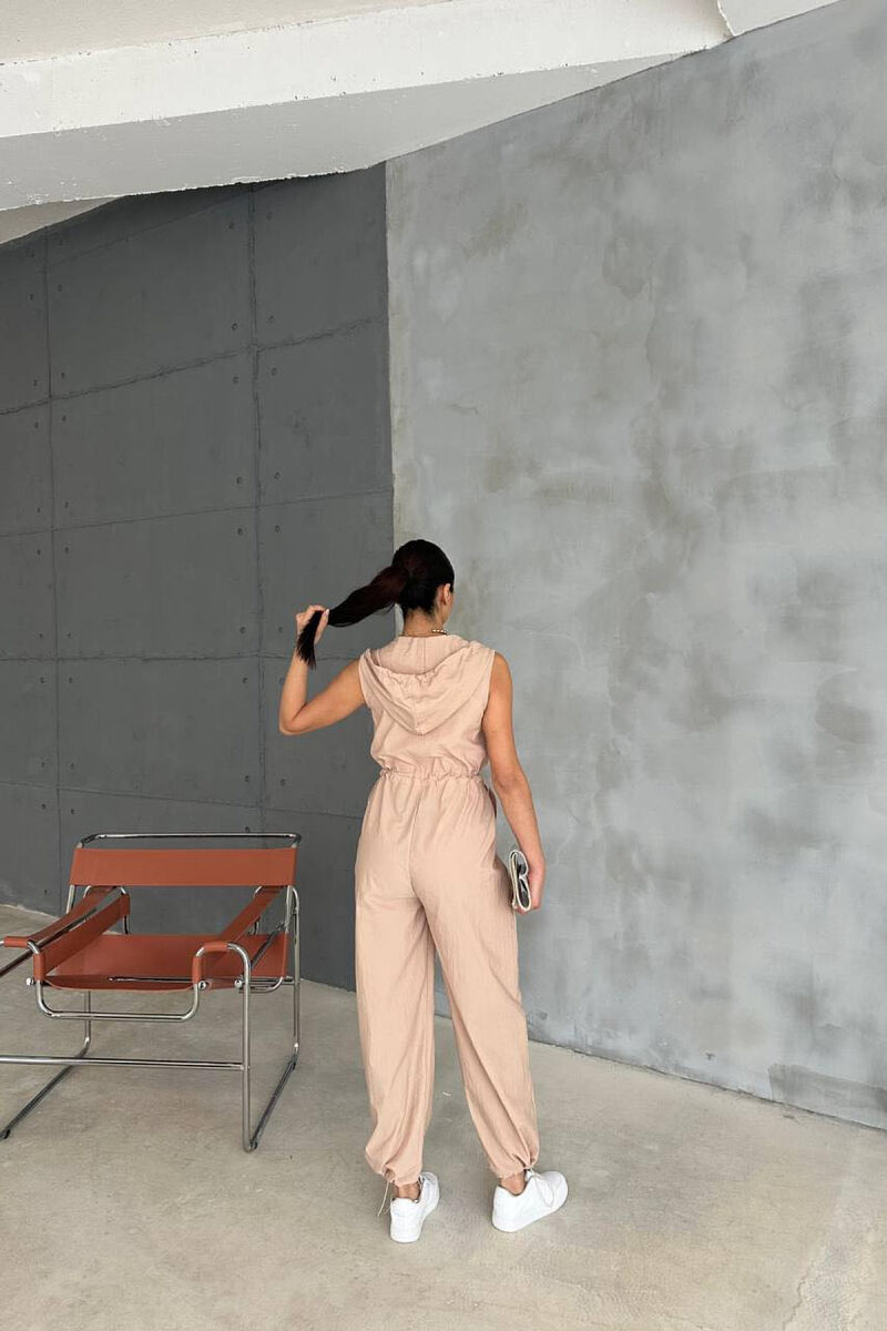 ONE COLOR WOMAN JUMPSUIT BEIGE/BEZHE - 3