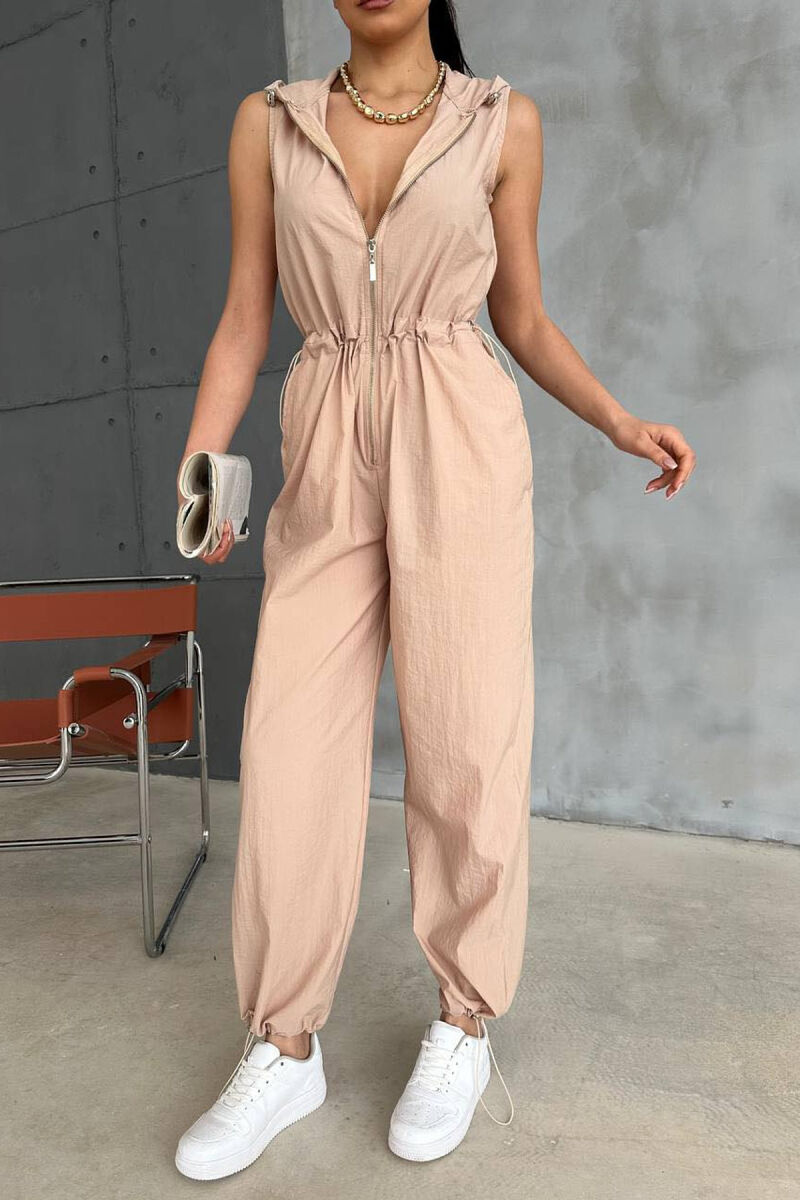 ONE COLOR WOMAN JUMPSUIT BEIGE/BEZHE - 7