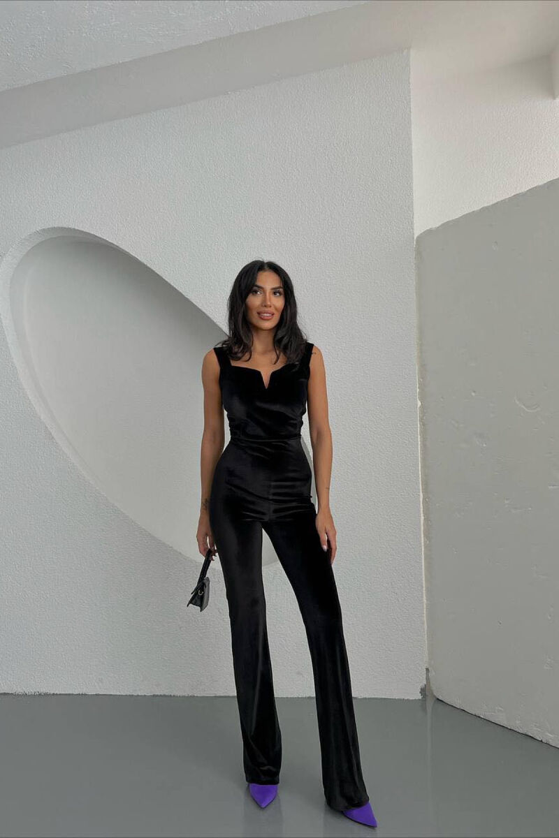 ONE COLOR WOMAN JUMPSUIT BLACK/ E ZEZE - 2